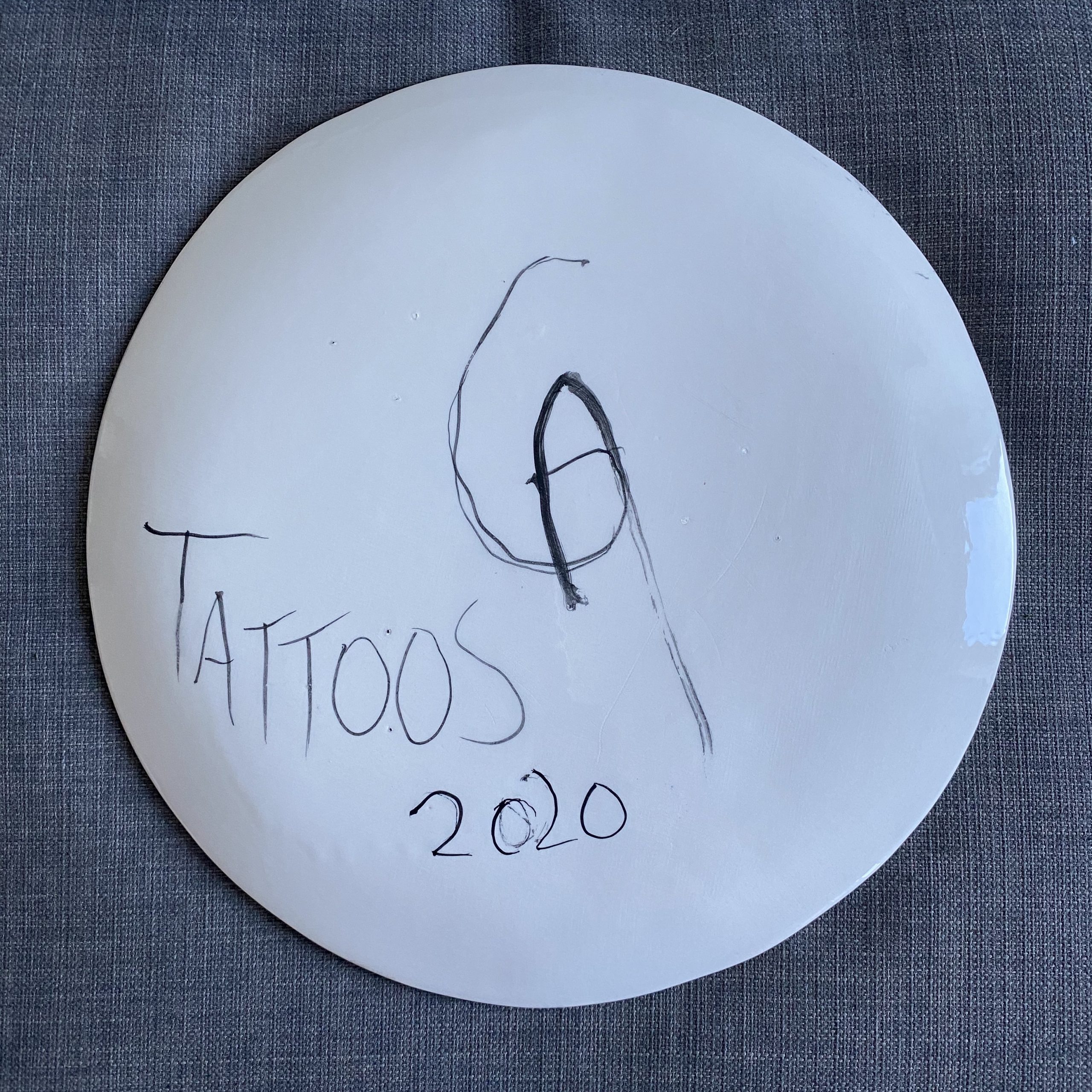 Ceramic Plate (Rear) Tattoo Series